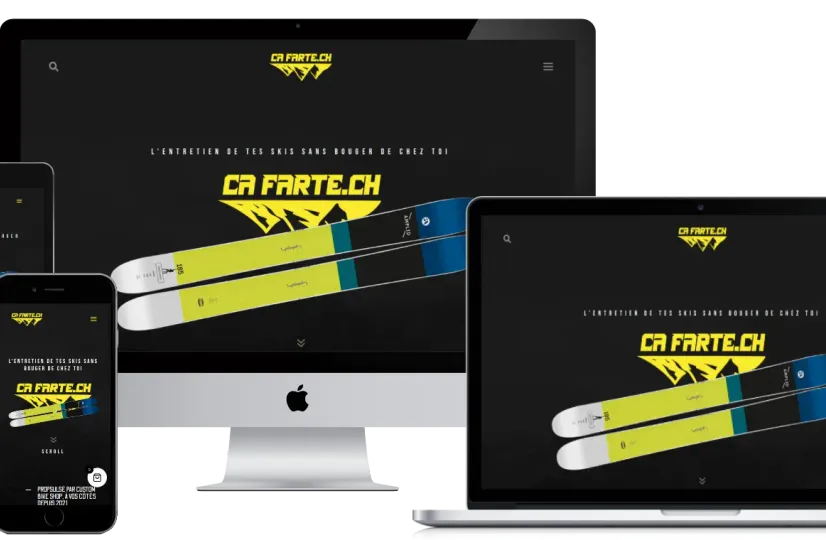 Site Ça farte réalisé par Peaks - Agence Web